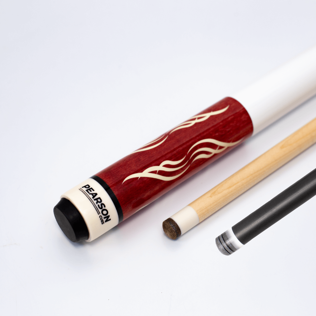 Pearson PK Carbon Clear Cue Red w White Handle 18oz 11.8mm