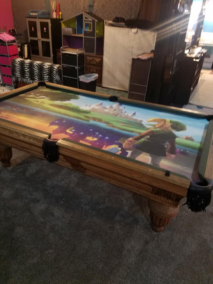 Custom Printed Pool Table Cloth