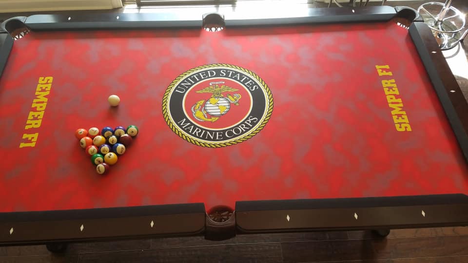 Custom Printed Pool Table Cloth