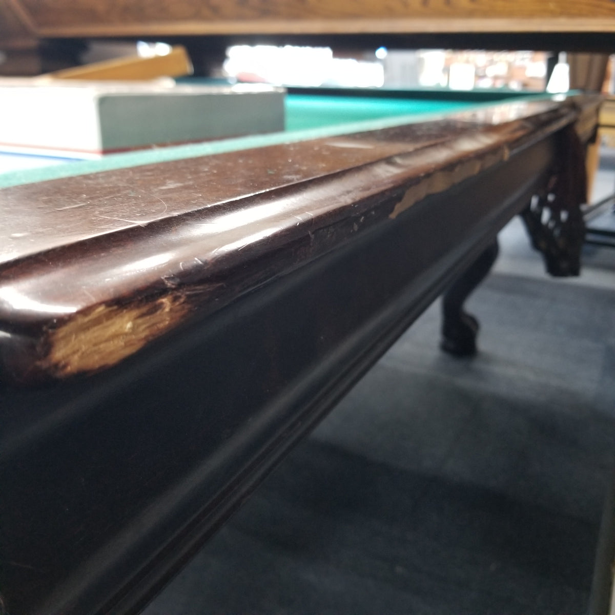USED 8' GWB Delta Queen W/St. Regis Leg pool table - view 5