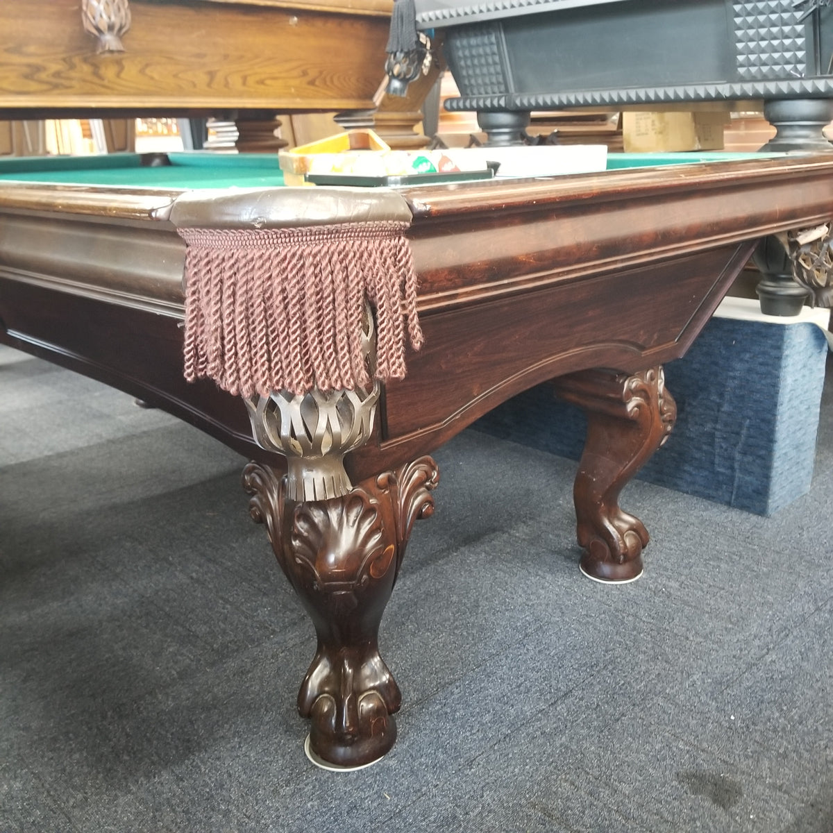 USED 8' GWB Delta Queen W/St. Regis Leg pool table