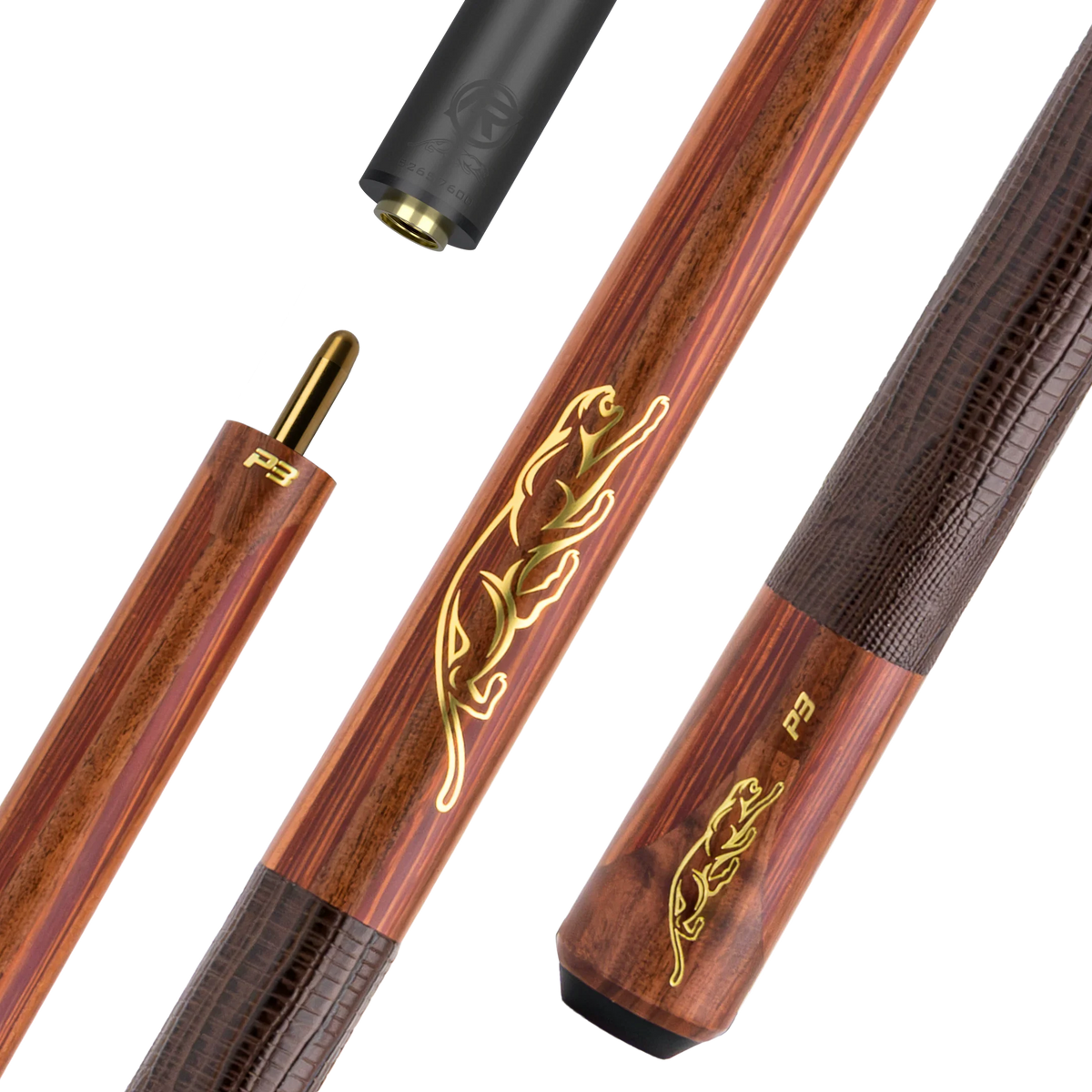Predator P3 Prowler Pool Cue - Lizard Grain Leather Wrap