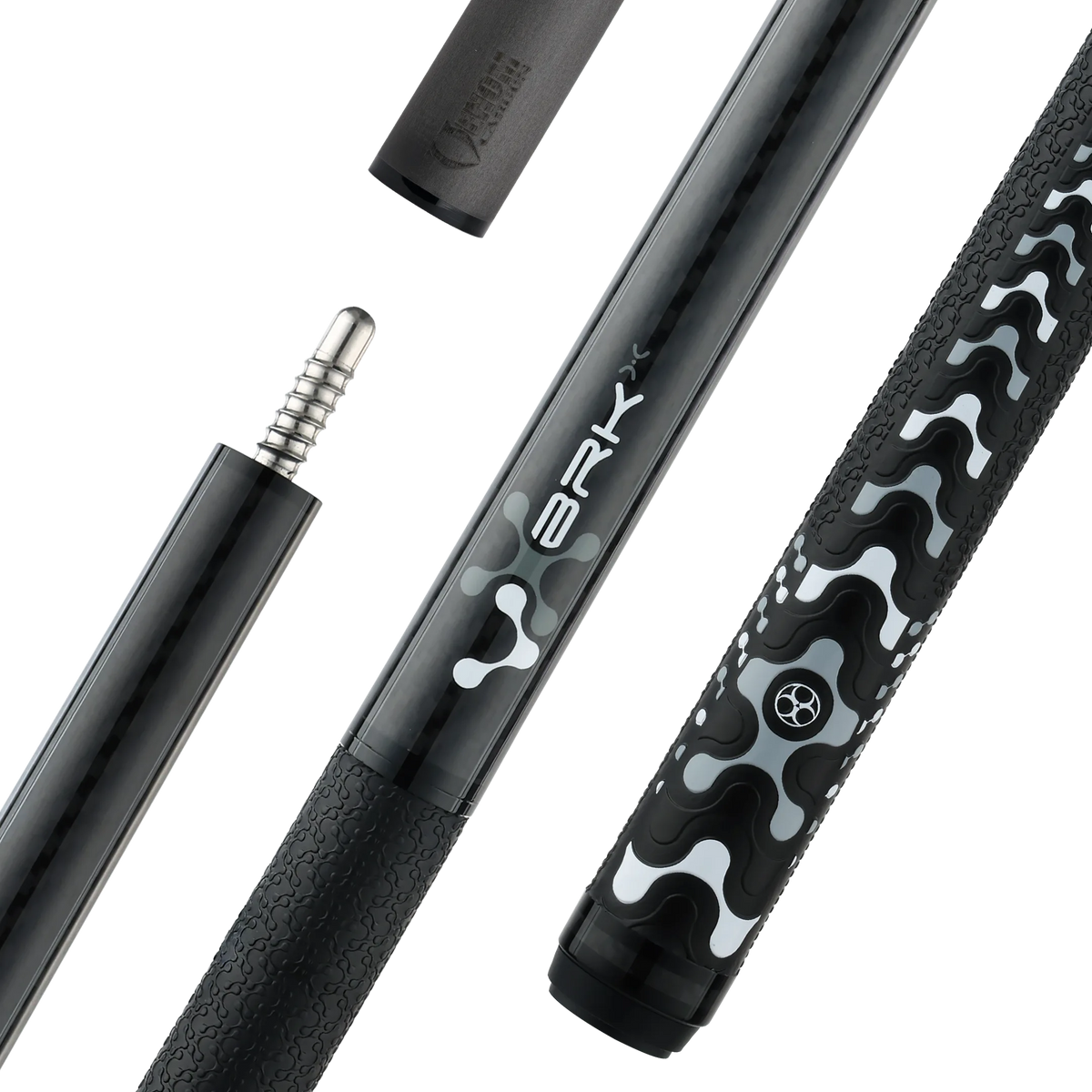 Poison VX Jump/Break Cue with Venom Carbon Fiber Shaft - Black/Gray