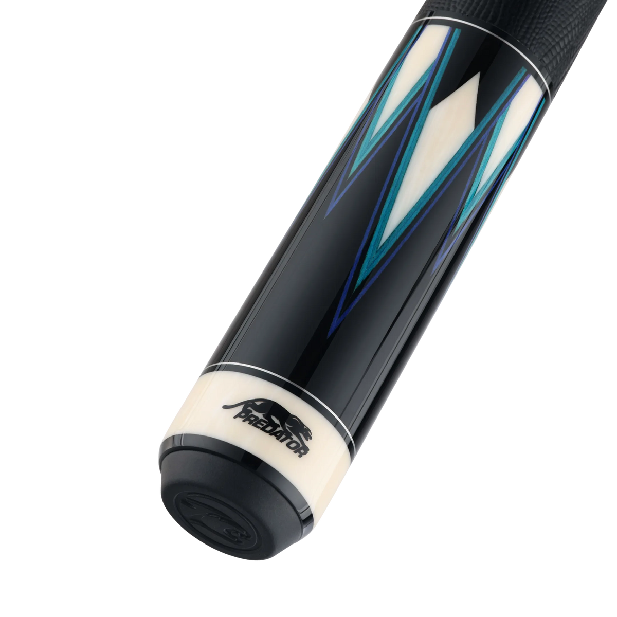Predator Limited True Splice 16 Pool Cue - Ebony with Blue/Teal Points