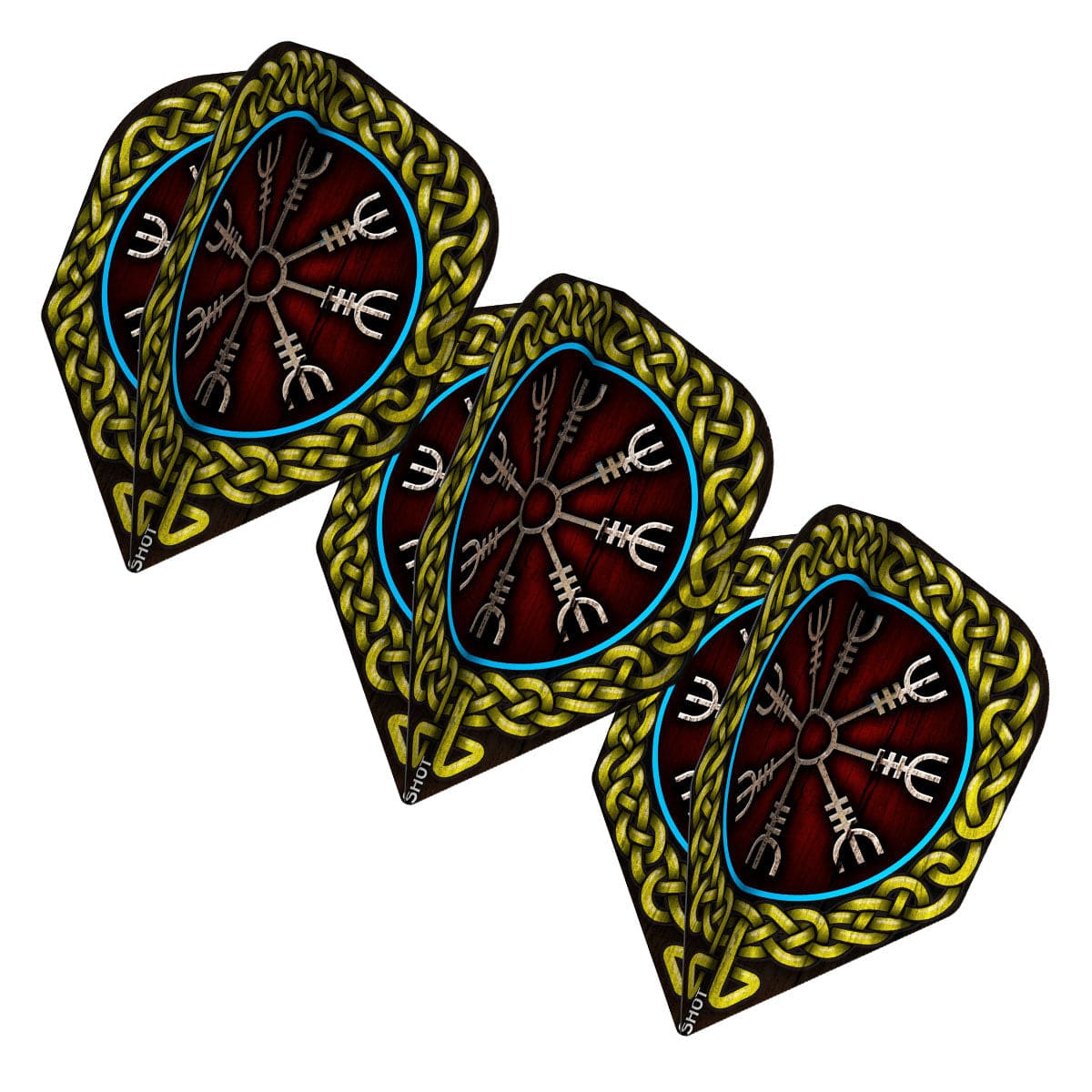 Shot Darts Viking Drakkar Dart Flight Set - Small Standard