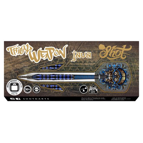 Tribal Weapon Java Steel Tip Dart Set - 90% Tungsten Barrels