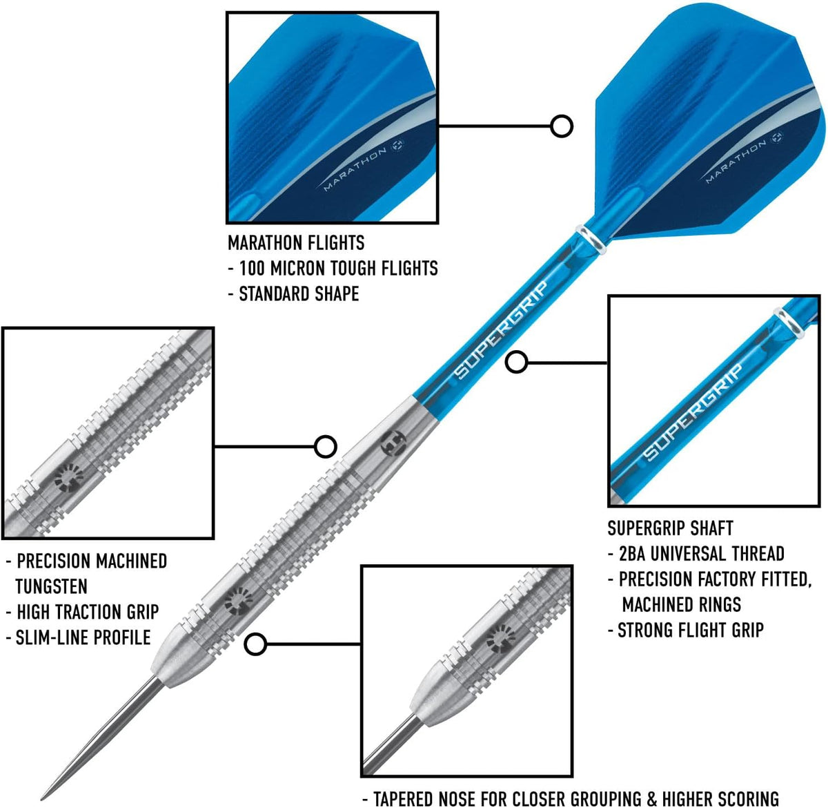 Harrows Darts Harrows Genesis Tungsten Steel Tip Darts - view 6