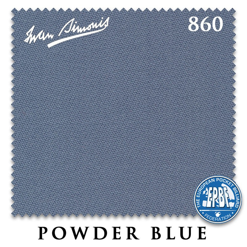 Powder Blue Simonis 860 pool table cloth swatch
