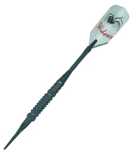Horizon Darts Laserdart Black Widow Soft Tip Dart – #3 – Wicked Knurl darts