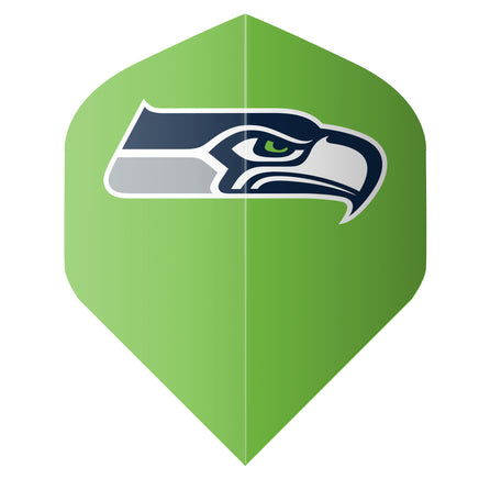 Shot Darts NFL Licensed Dart Flight Set (Seahawks Green) Set of 3 flights