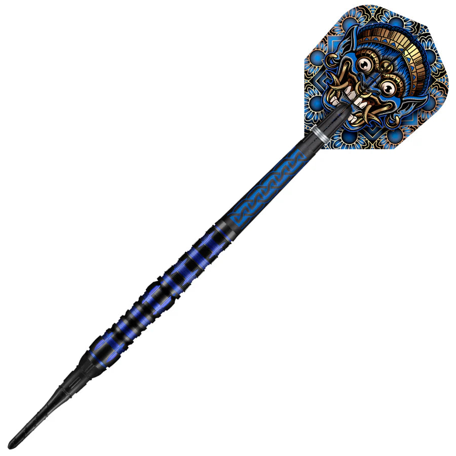 TRIBAL WEAPON JAVA SOFT TIP DART SET - 90% TUNGSTEN BARRELS
