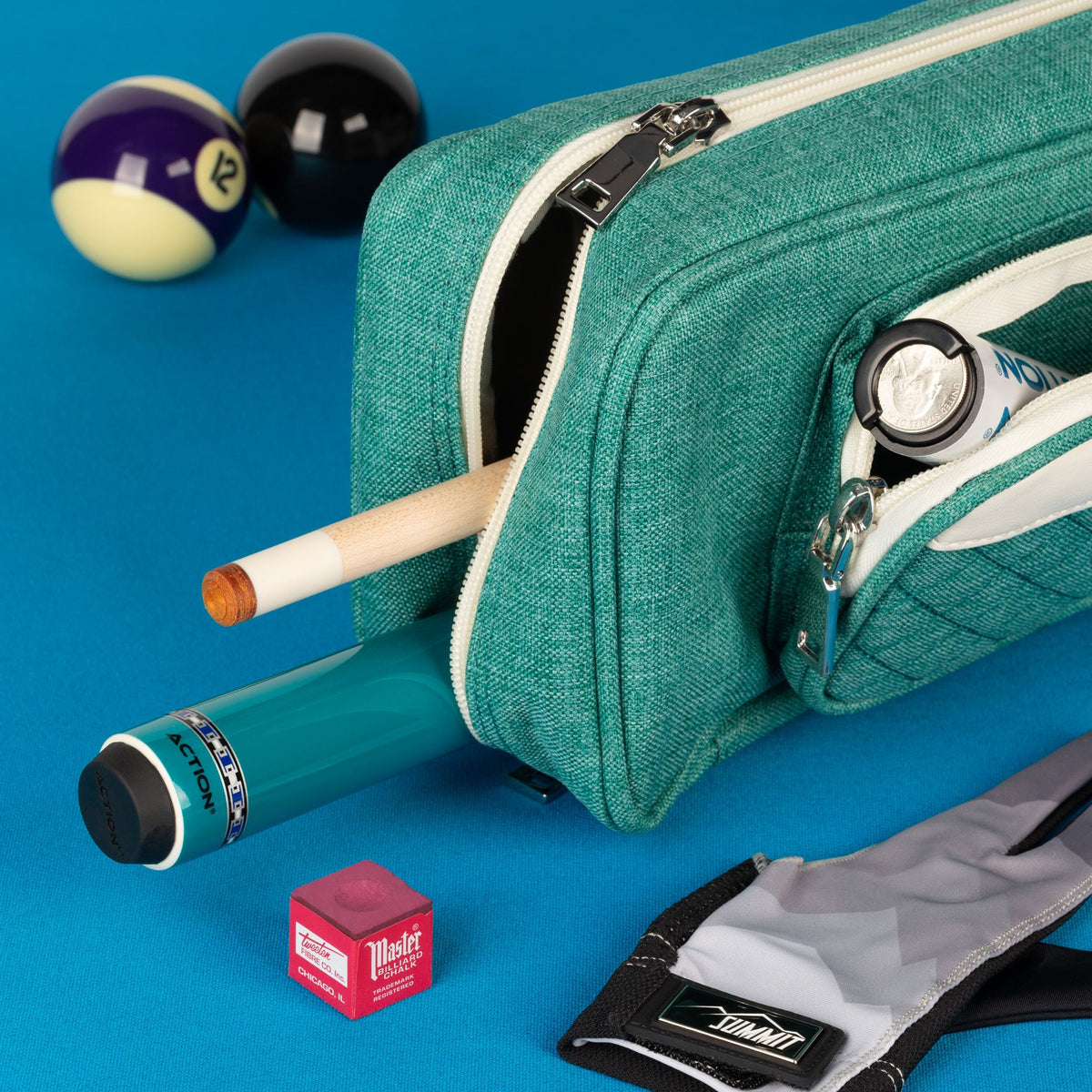 Action ACVAB24 Butterfly Vanity Backpack Straps 2x4 Soft Case - Teal - image 4