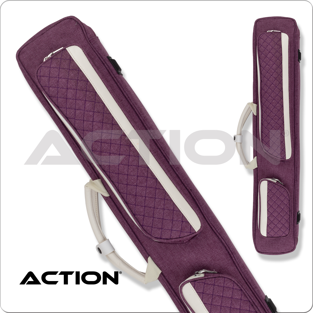 Action ACVAB35 Butterfly Vanity Backpack Straps 3x5 Soft Case - Purple