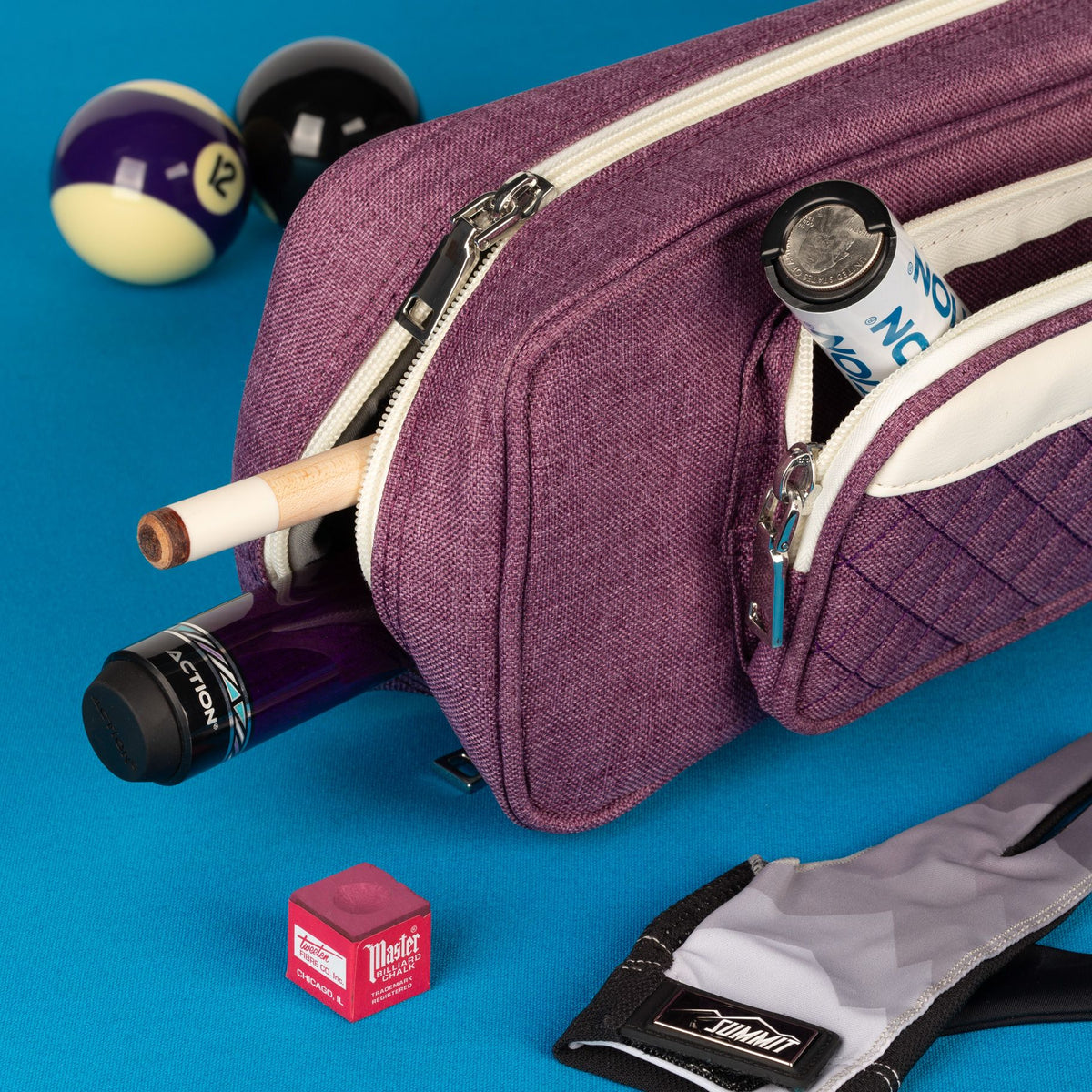 Action ACVAB35 Butterfly Vanity Backpack Straps 3x5 Soft Case - Purple - image 4