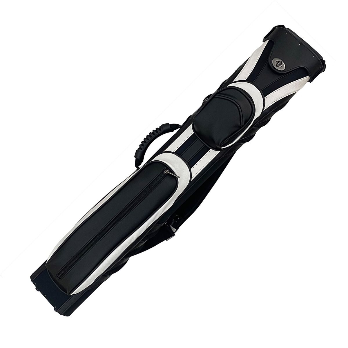 Schmelke CC131 2 Butt/4 Shaft Black w/White Cue Case
