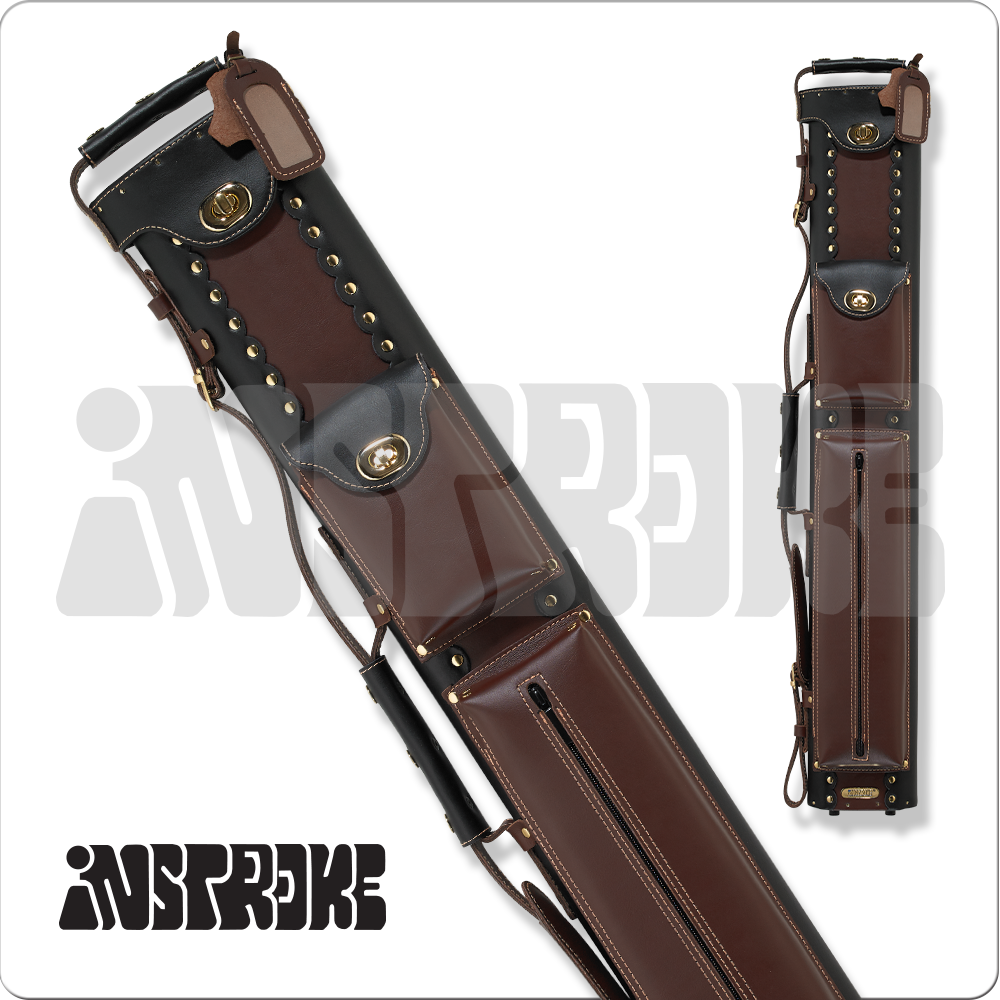 Instroke ISC24 Cowboy 2x4 Hard Leather Case - Black/Brown