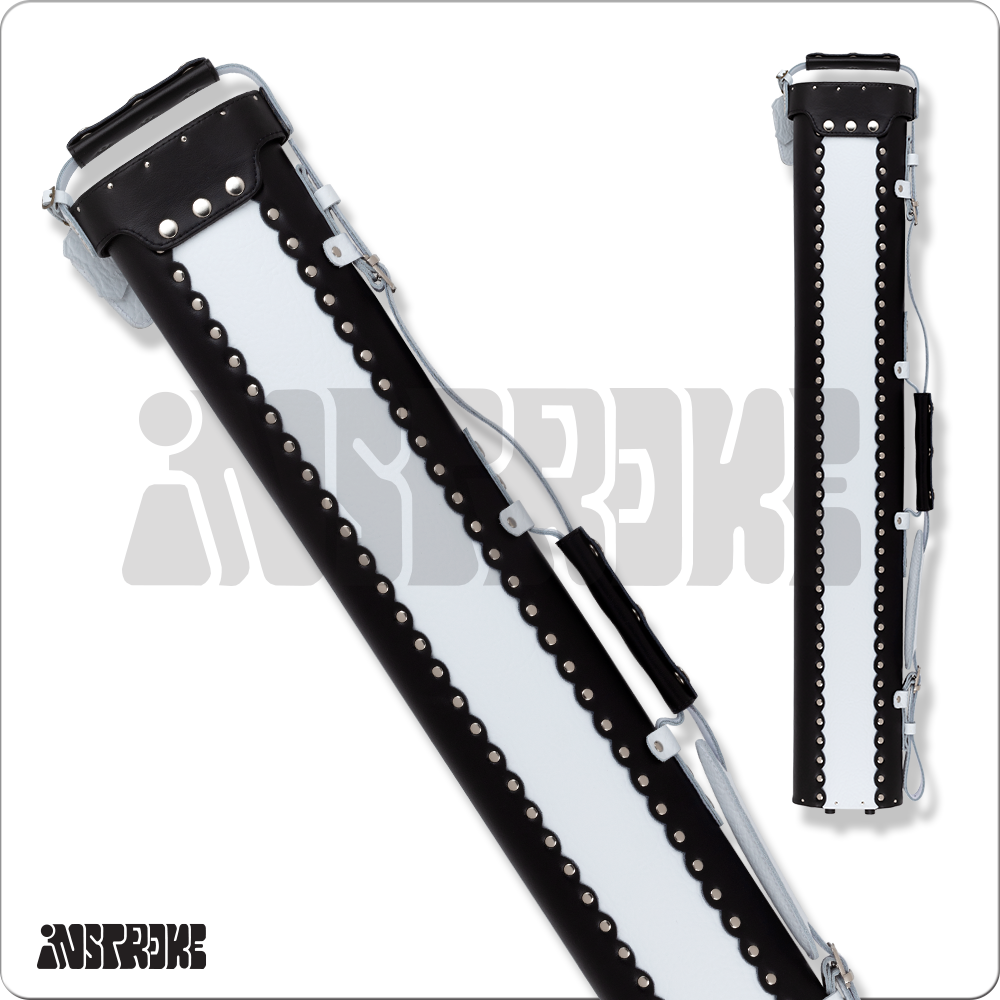 Instroke ISCL24 Leather 2x4 Hard Case (ISCL24 BLK/WHT) - image 2