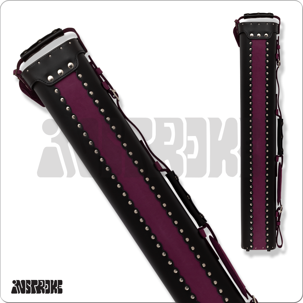 Instroke ISCL35 Leather 3x5 Hard Case (ISCL35 BLK/PUR) - image 2