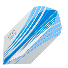 Viper V-100 Flights Oryx Slim Blue/White Dart Flights