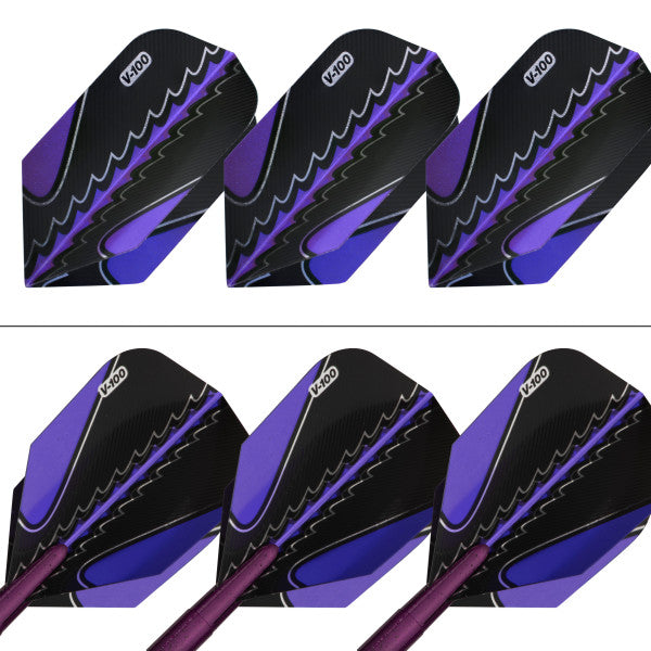 Viper Black Flux 90% Tungsten Steel or Soft Tip Conversion Darts Purple 20 Grams - view 7