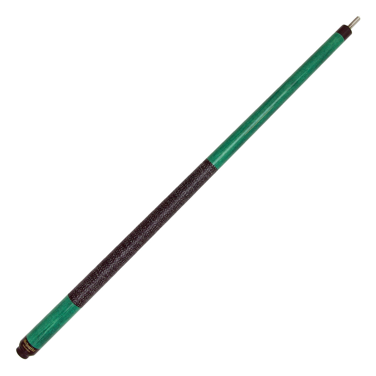 Schmelke SP10 Green Stain 2-Piece Cue w/Linen Wrap & Maple Shaft - image 2