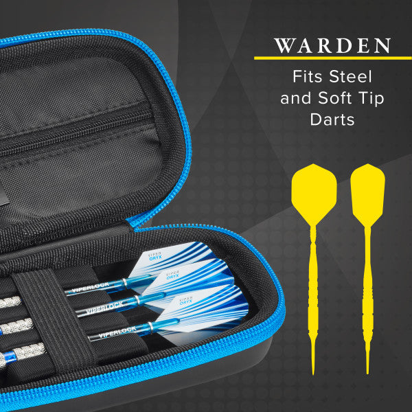 Casemaster Warden Dart Case with Blue Zipper - view 2