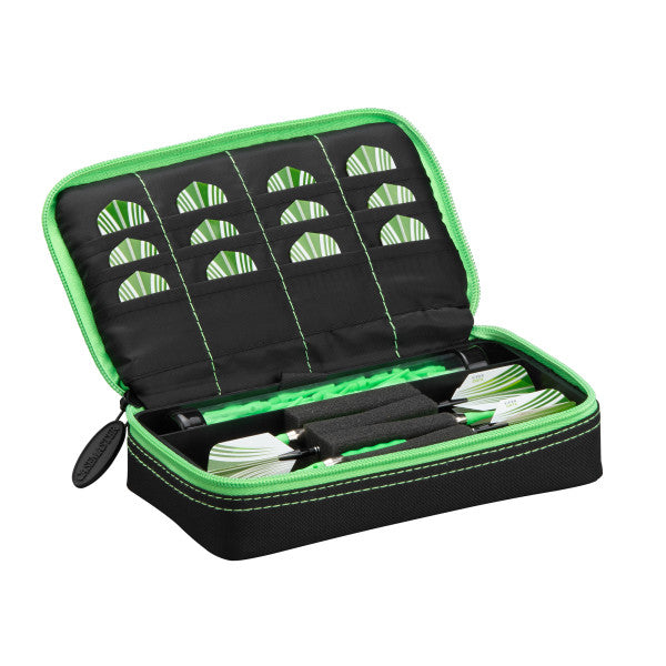 Casemaster Plazma Dart Case Black with Green Trim