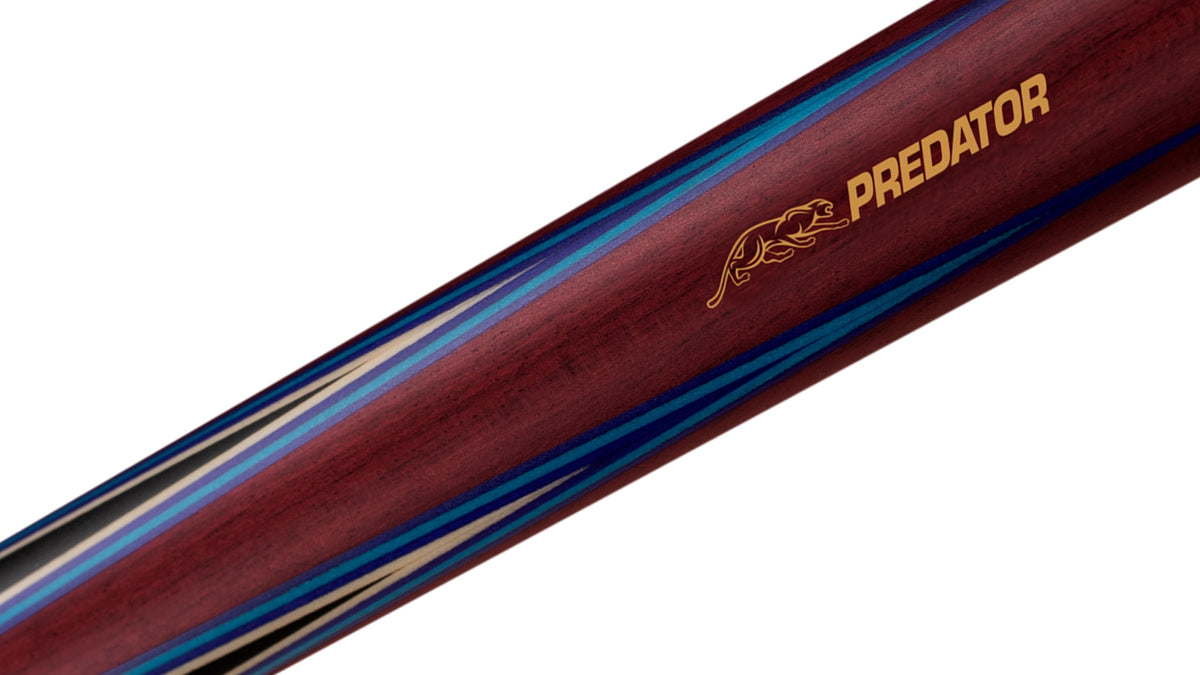 Predator 4 Point Sneaky Pete Purple Heart / Blue Points No Wrap Pool Cue - view 3