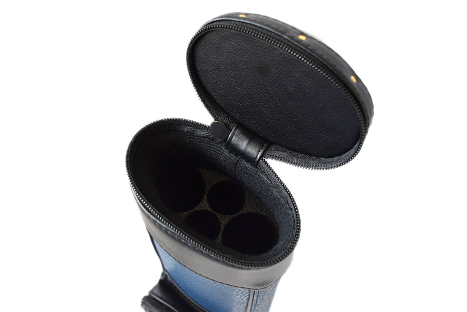 Delta 2x2 Oval Case Blue with Brass Studs - view 4