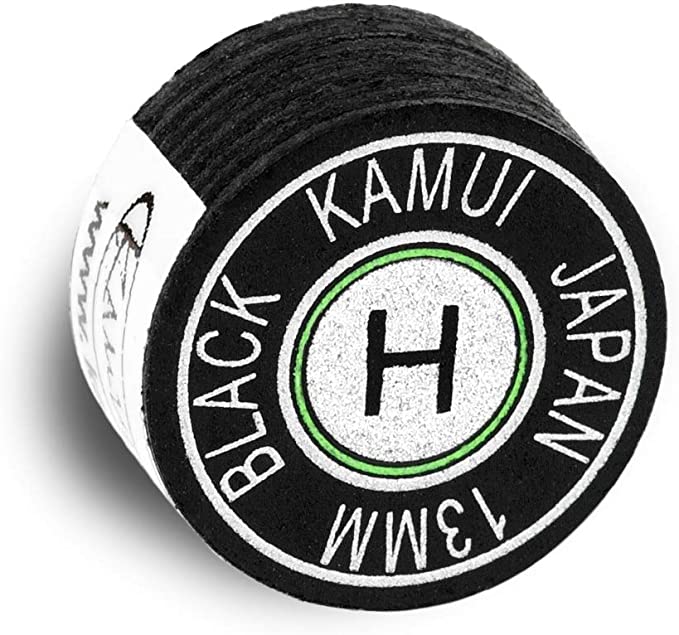 Kamui Black Laminated Pool Billiard Cue Tip 14mm- Black - view 3