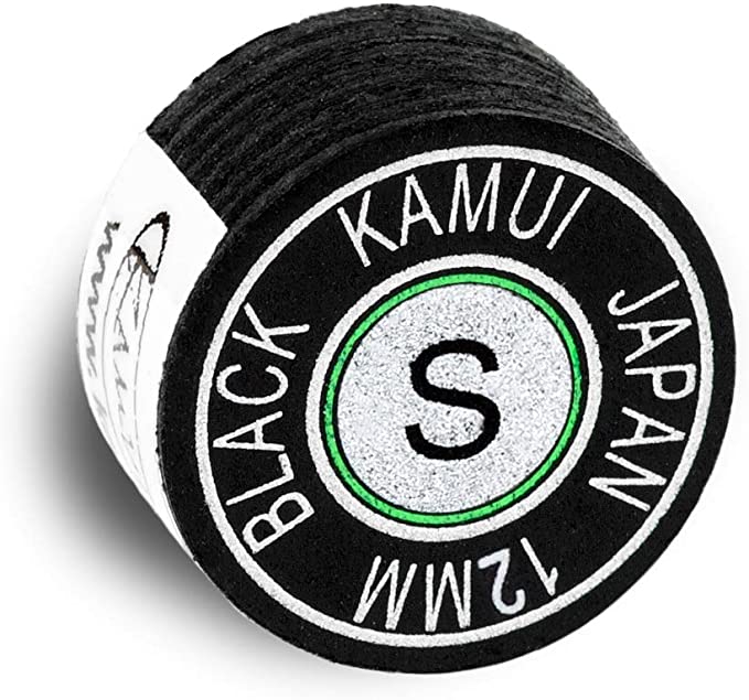 Kamui Black Laminated Pool Billiard Cue Tip 14mm- Black - view 4