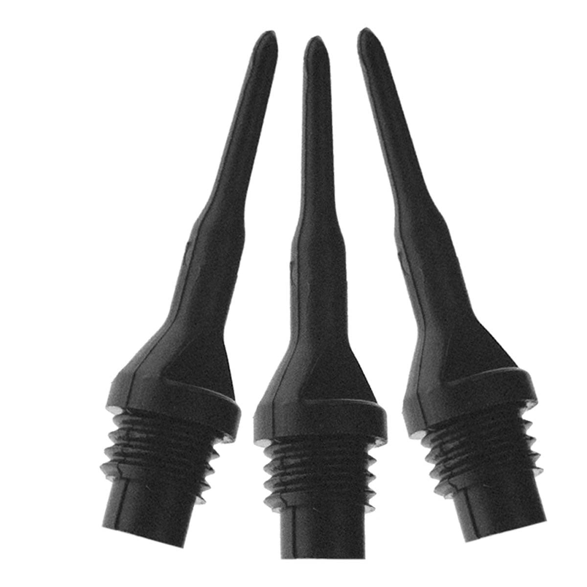 Viper Tufflex Tips II 1/4" Black 50Ct Soft Dart Tips
