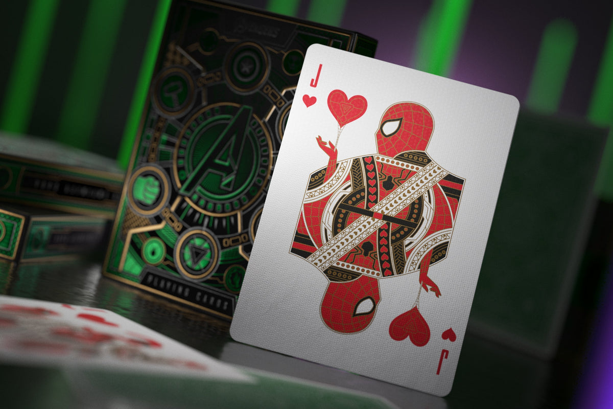 Theory 11 Avengers Playing Cards - Green