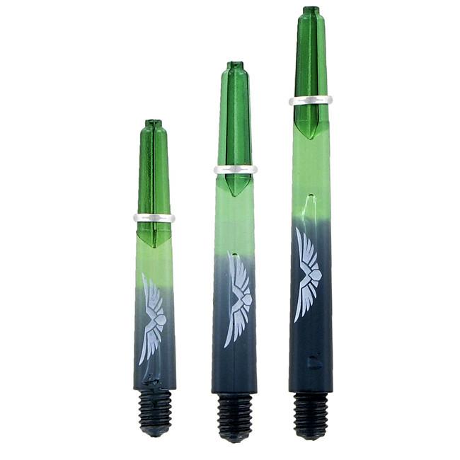 EAGLE CLAW DART SHAFTS-TWO TONE-GREEN BLACK