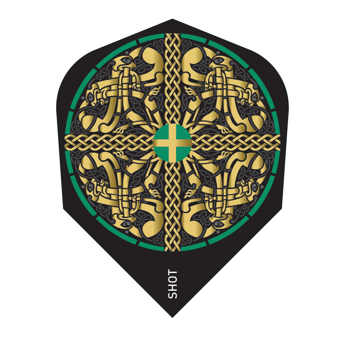 Shot Darts Celt Cernunnos Dart Flight Set-Small Standard
