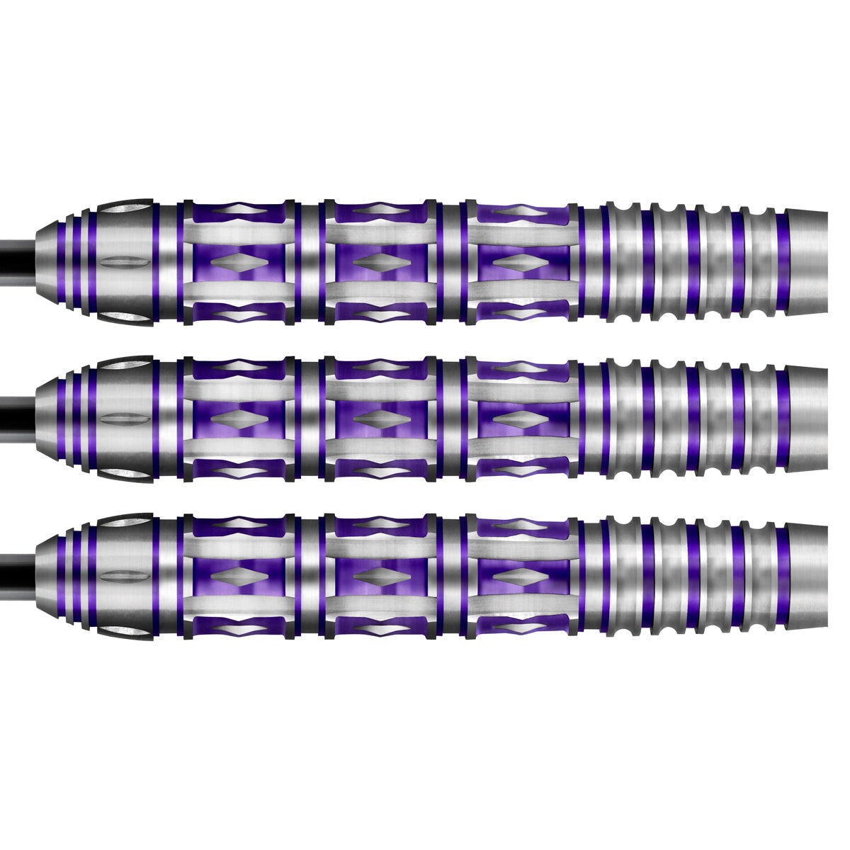 SHOT Americana Mardi Gras Steel Tip Dart Set-80% Tungsten darts - view 2