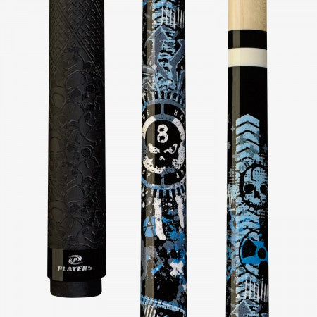 Players D-GFB Pool Cue Anarchy Blue/Black