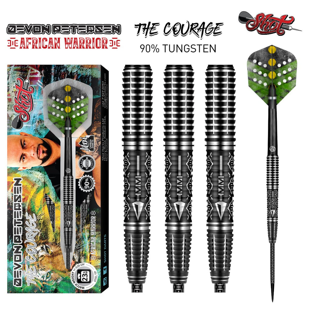 Devon Petersen Courage Steel Tip Dart SET-90% Tungsten Barrels