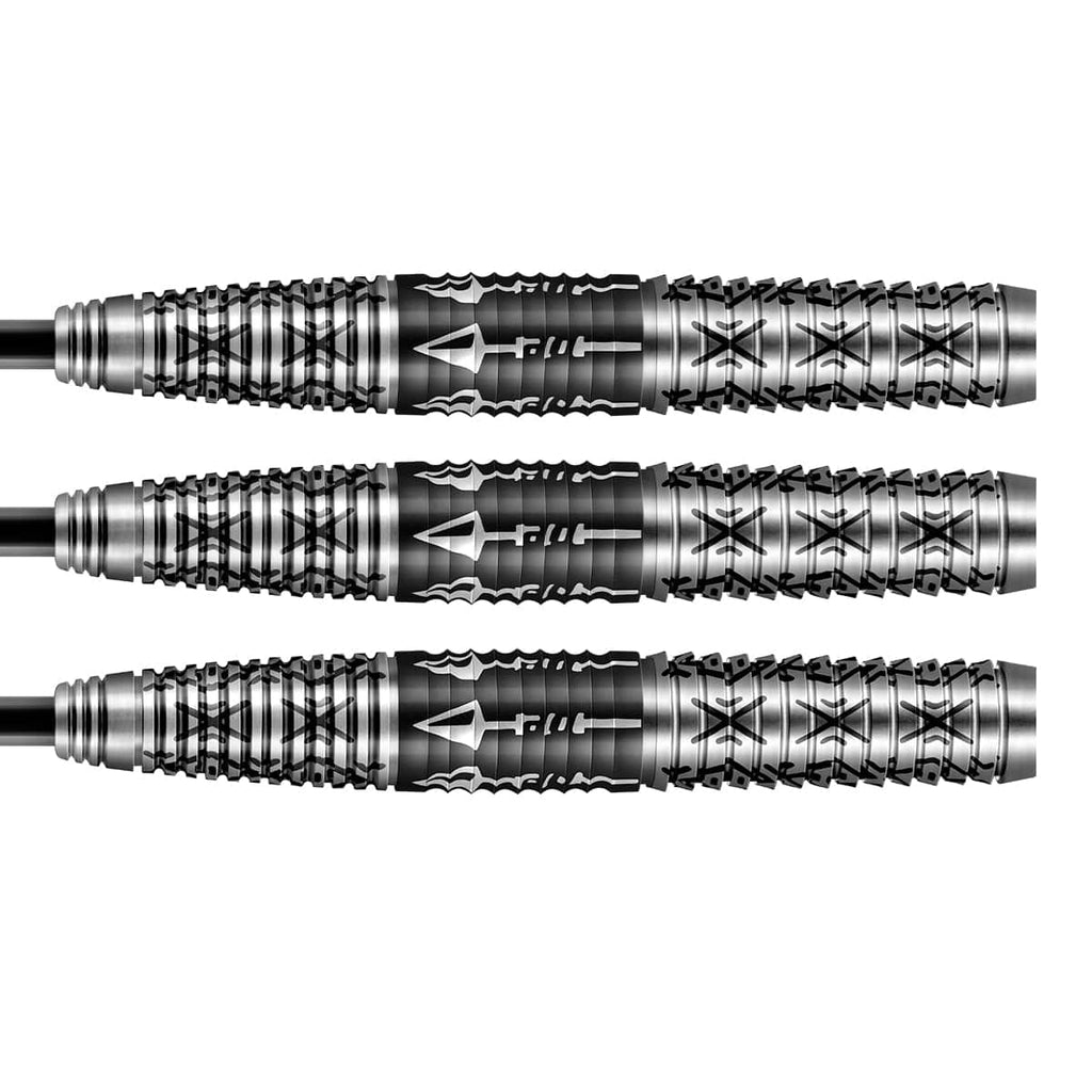 DEVON PETERSEN WISDOM STEEL TIP DART SET-80% TUNGSTEN BARRELS