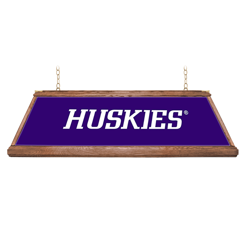 Washington Huskies: Huskies - Premium Wood Pool Table Light - view 2