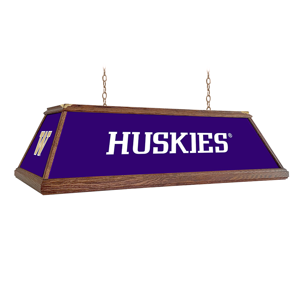 Washington Huskies: Huskies - Premium Wood Pool Table Light