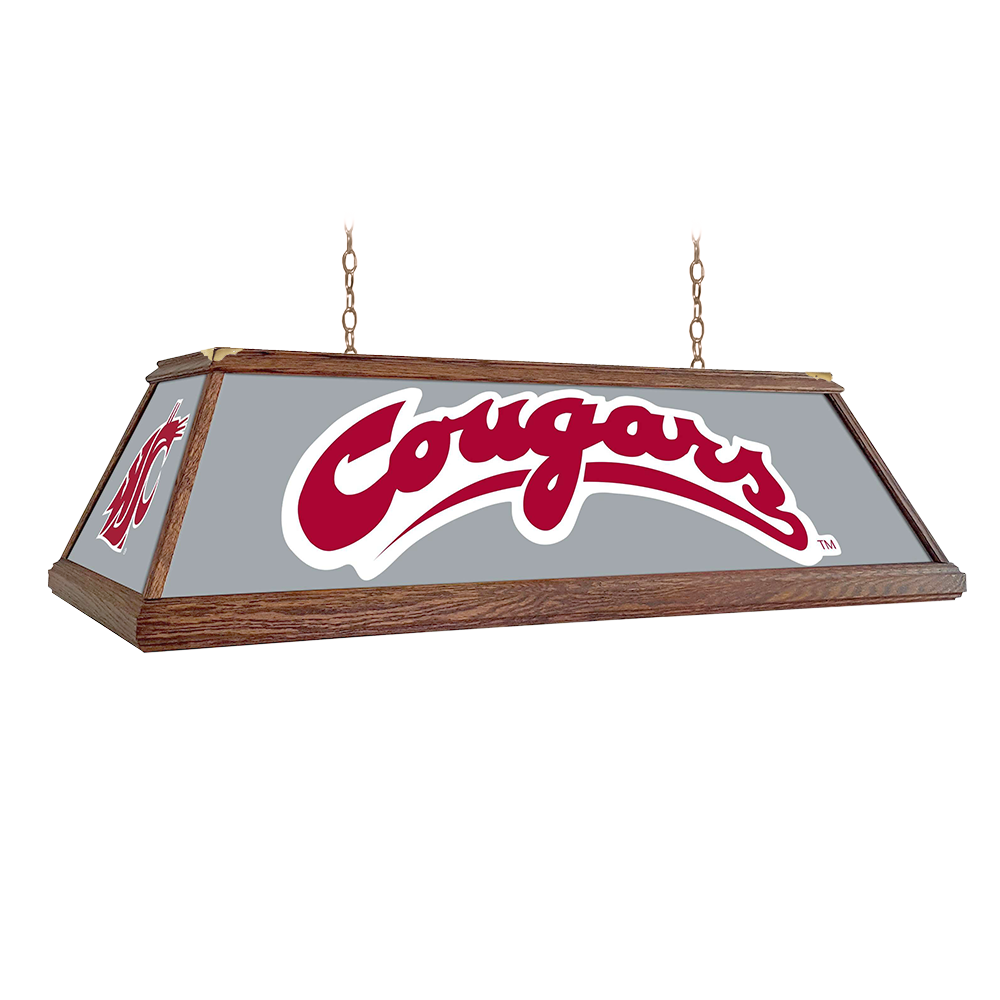 Washington State Cougars: Premium Wood Pool Table Light