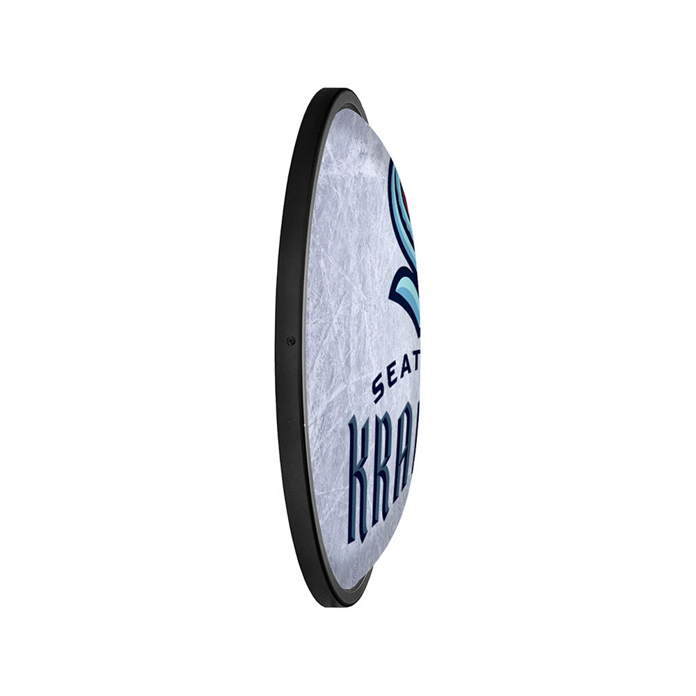 Seattle Kraken: Ice Rink - Oval Slimline Lighted Wall Sign - view 3
