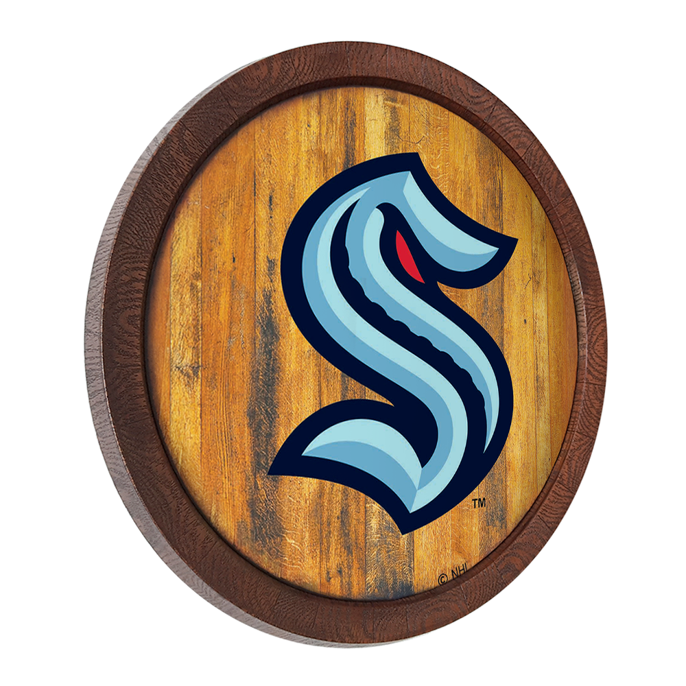 Seattle Kraken: "Faux" Barrel Top Sign - view 2