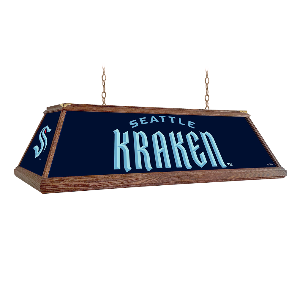 Seattle Kraken: Premium Wood Pool Table Light