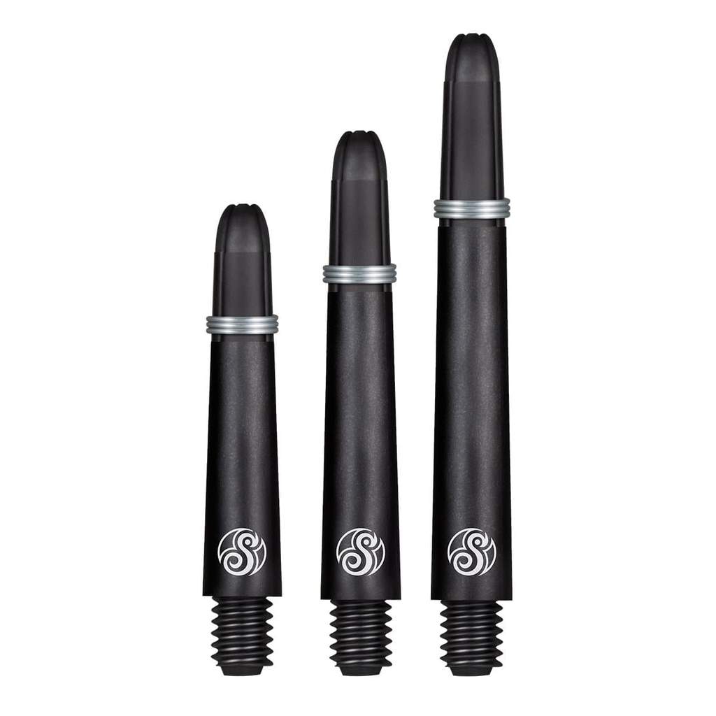 SHOT KOI CARBON DART SHAFT WITH SPRING RING-BLACK