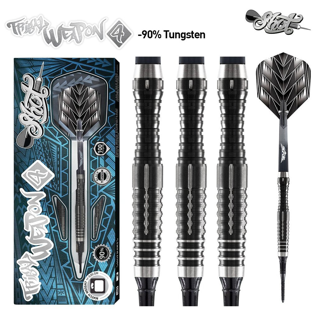 Tribal Weapon 4 Series - Soft Tip Dart Set - 90% Tungsten darts