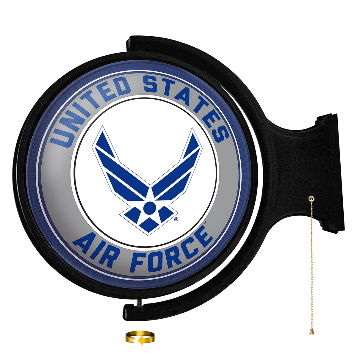US Air Force: Original Round Rotating Lighted Wall Sign