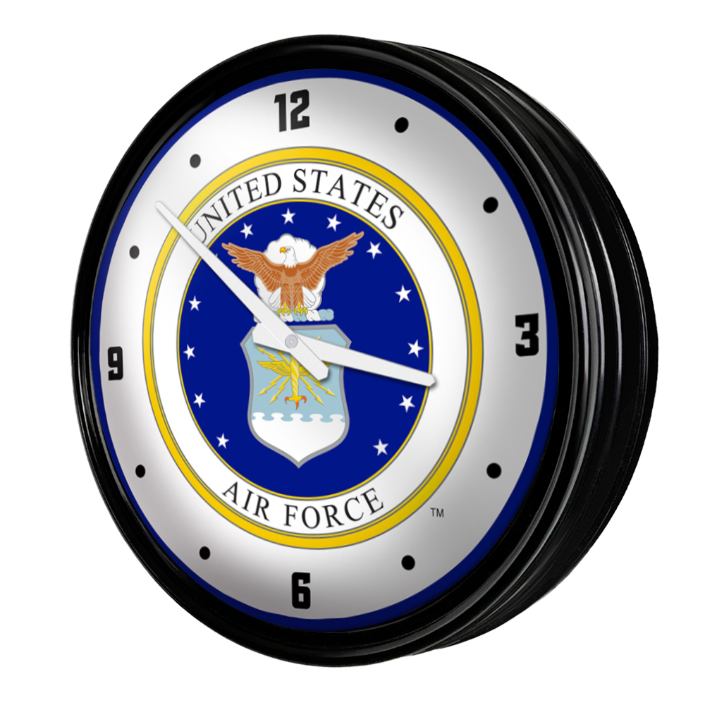 US Air Force: Seal - Retro Lighted Wall Clock - view 2