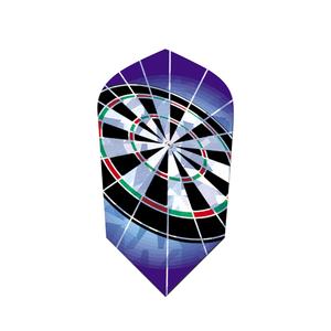 V-Lux Glitter Flights Slim Dartboard on Blue